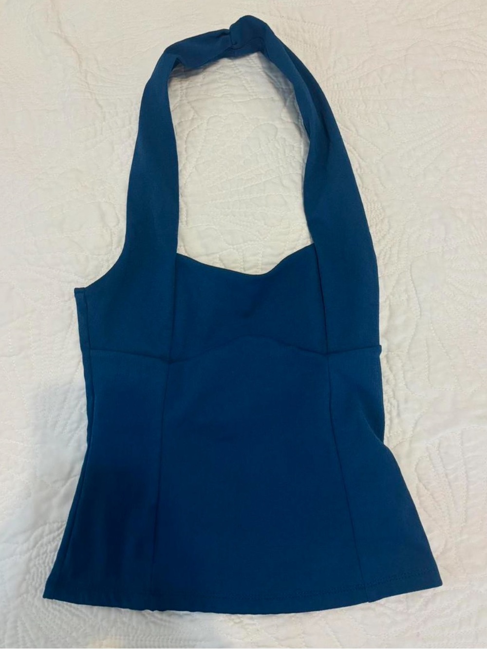 Zara Blue Turquoise Halter Top rave party club festival dance btc size Large
